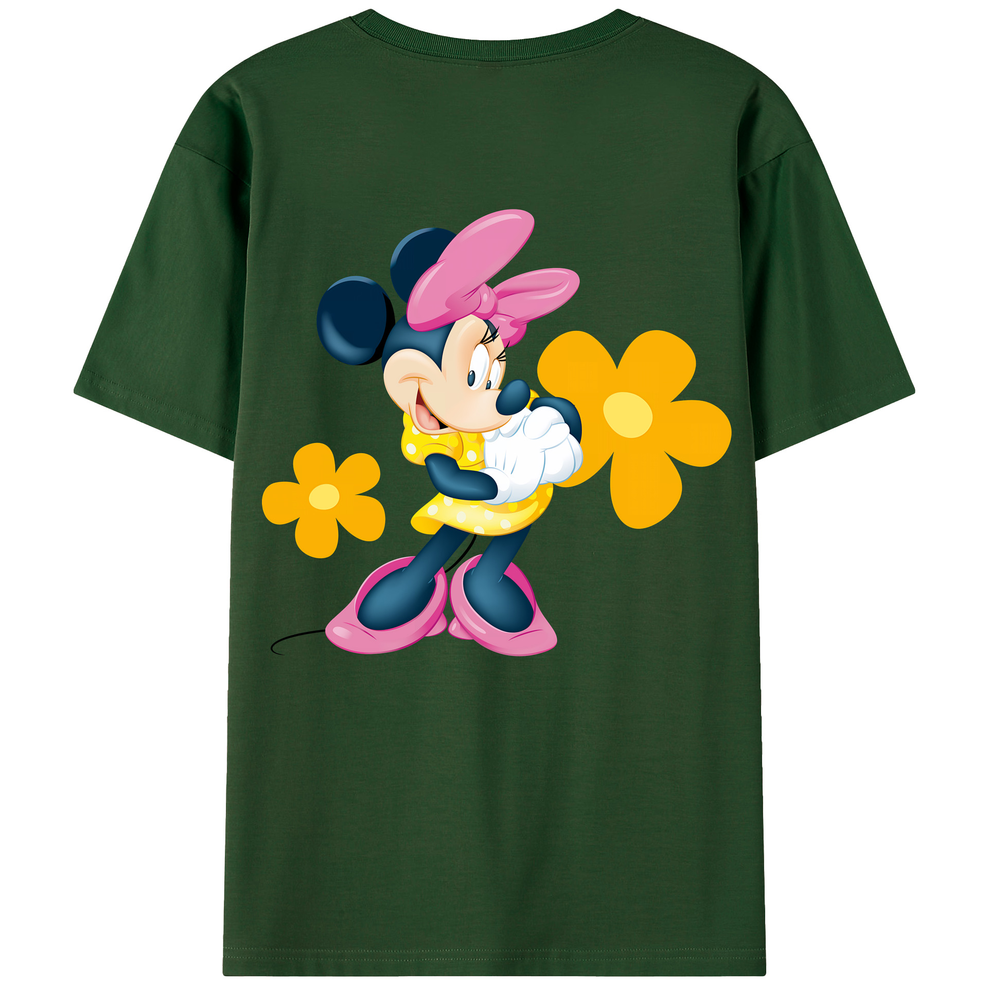 （画像用） ミッキーマウス Mickey Mouse 綿100％半袖Tシャツ（背面プリント）